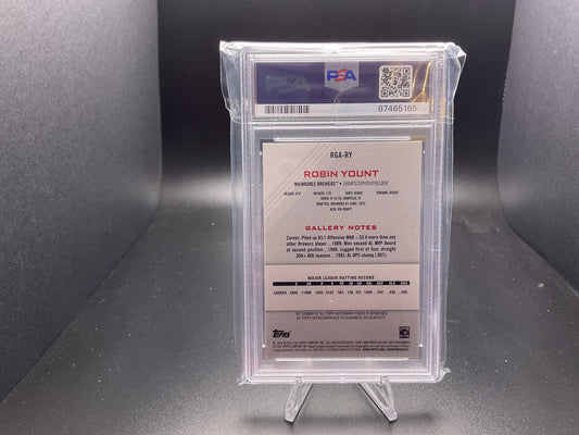 2022 Topps Gallery Retired Greats Autographs Robin Yount #RGA-RY