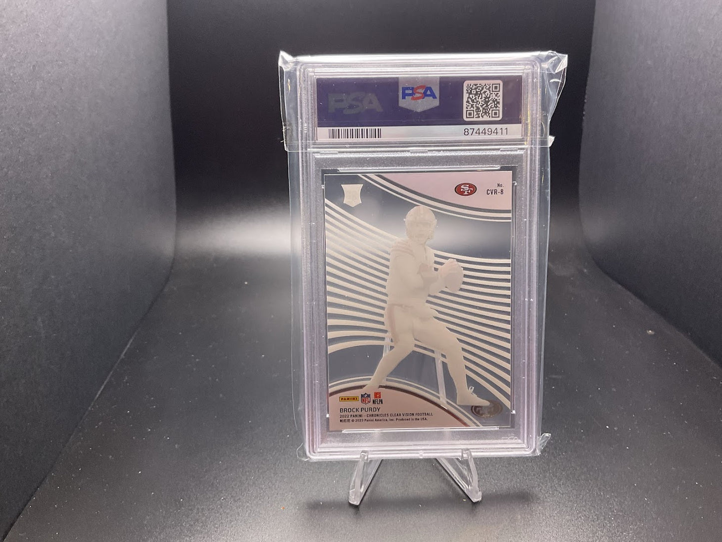 2022 Panini Chronicles Clear Vision Rookies Brock Purdy #CVR-8