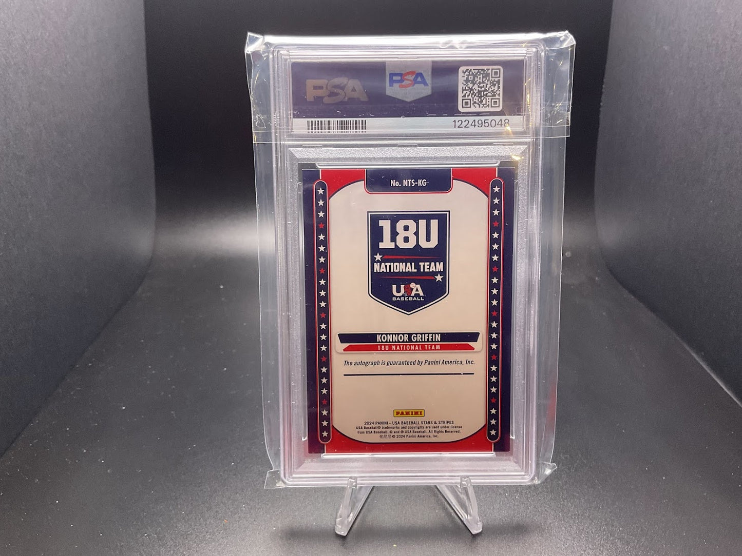 2024 Panini Stars & Stripes 18U National Team Signature Konnor Griffin #NTS-KG