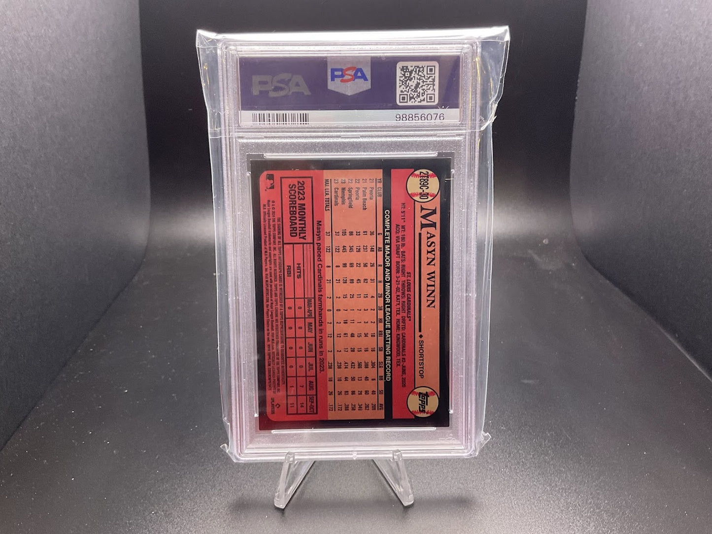 2024 Topps 1989 Chrome Silver Pack Autograph Masyn Winn #2T89C-30