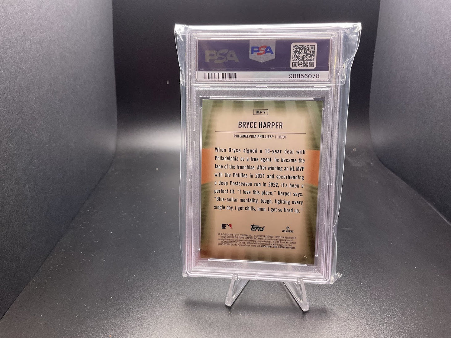 2024 Topps Chrome Update Home Field Advantage Bryce Harper #HFAC-17