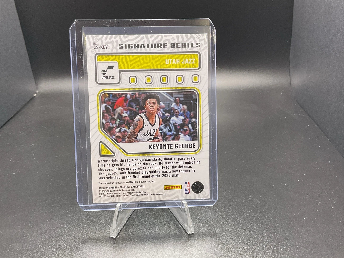 2024 Donruss basketball signature series Keyonte George autograph SS-KEY