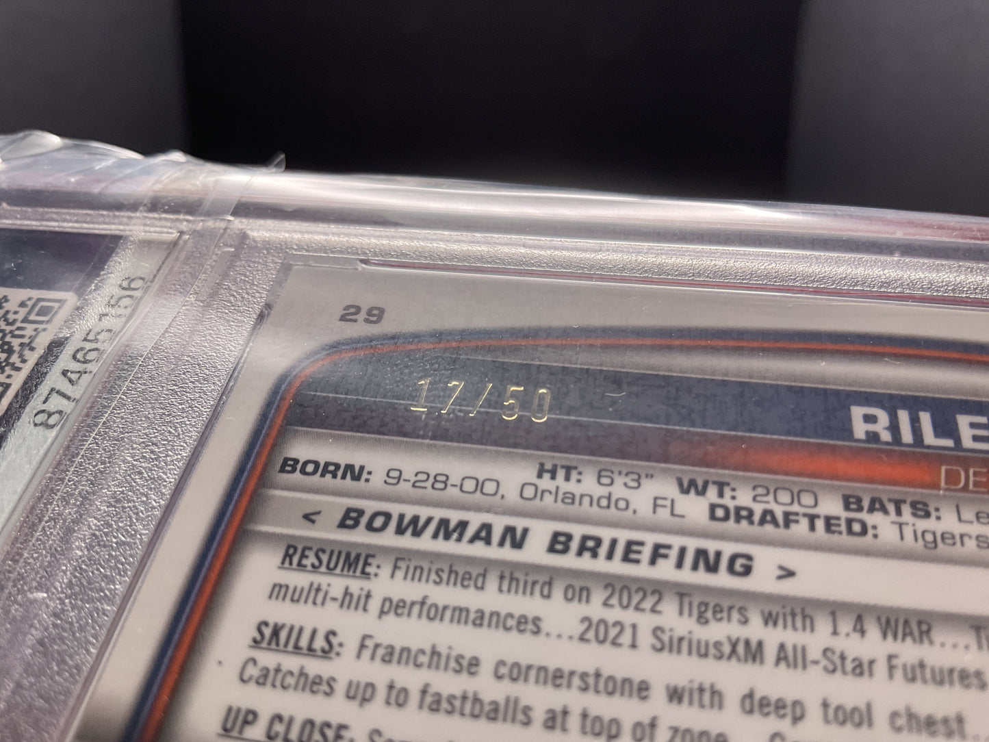 2023 Bowman Chrome Riley Greene [Gold] #29