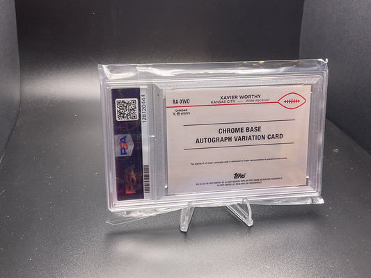 2024 Topps Chrome Rookie Autograph Xavier Worthy [Gold Refractor] #RA-XWO