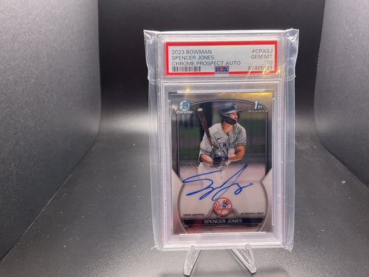 2023 Bowman Chrome Prospect Autographs Spencer Jones #CPA-SJ