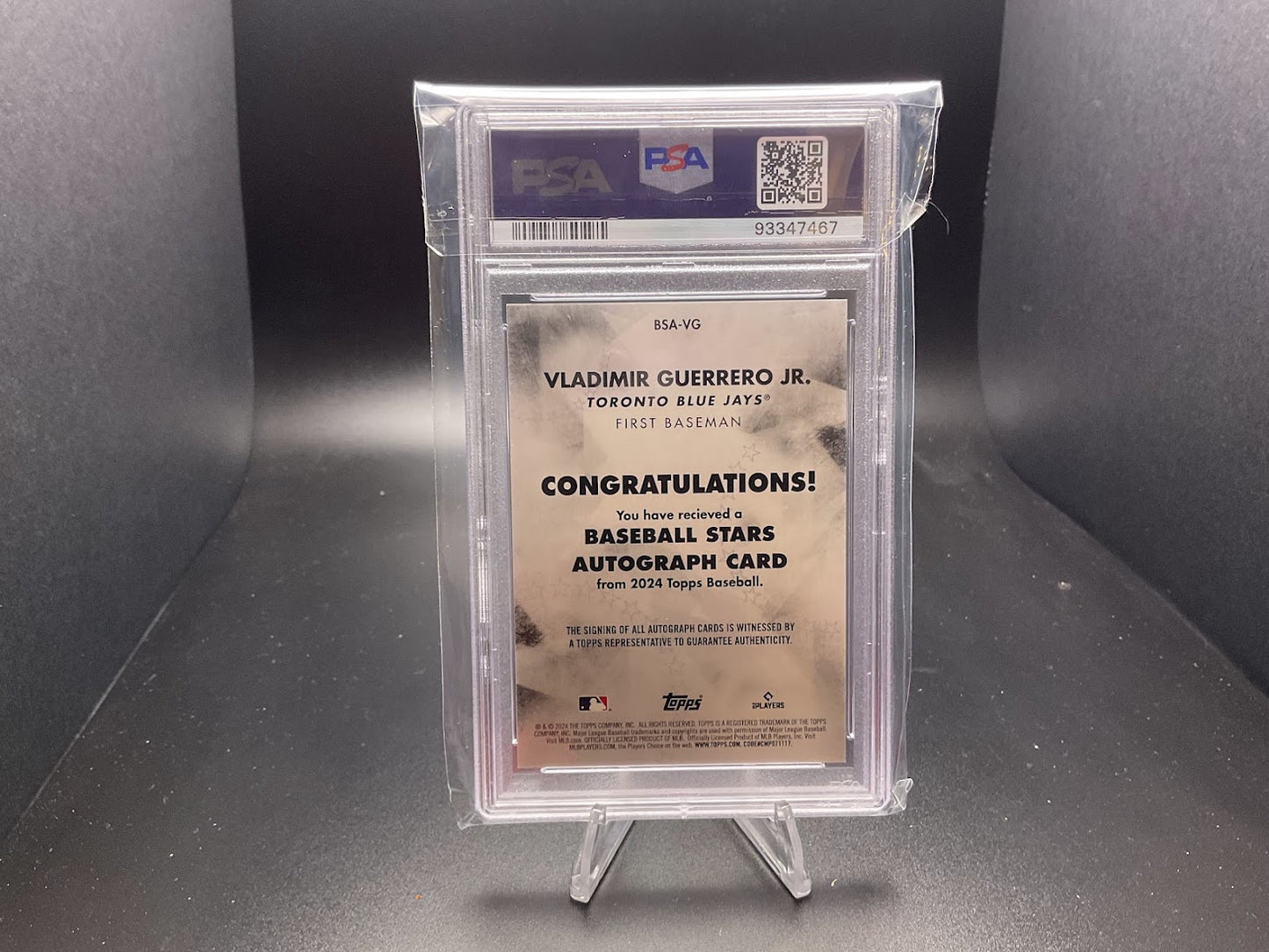 2024 Topps Baseball Stars Autograph Vladimir Guerrero Jr. #BSA-VG