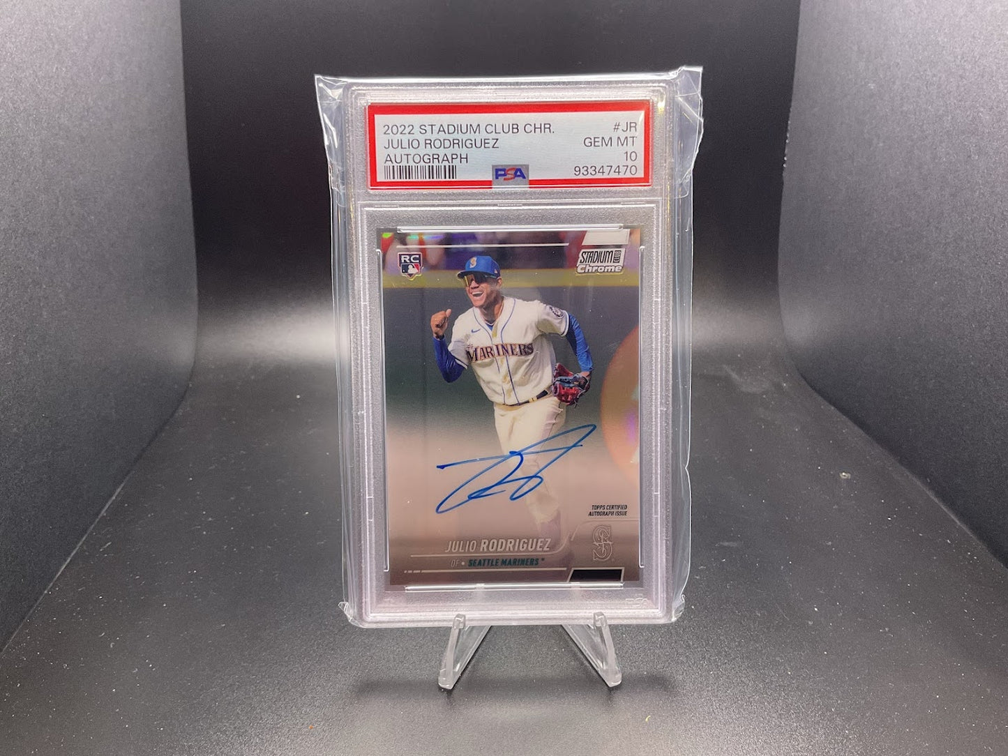 2022 Stadium Club Chrome Autographs Julio Rodriguez #SCCUA-JR