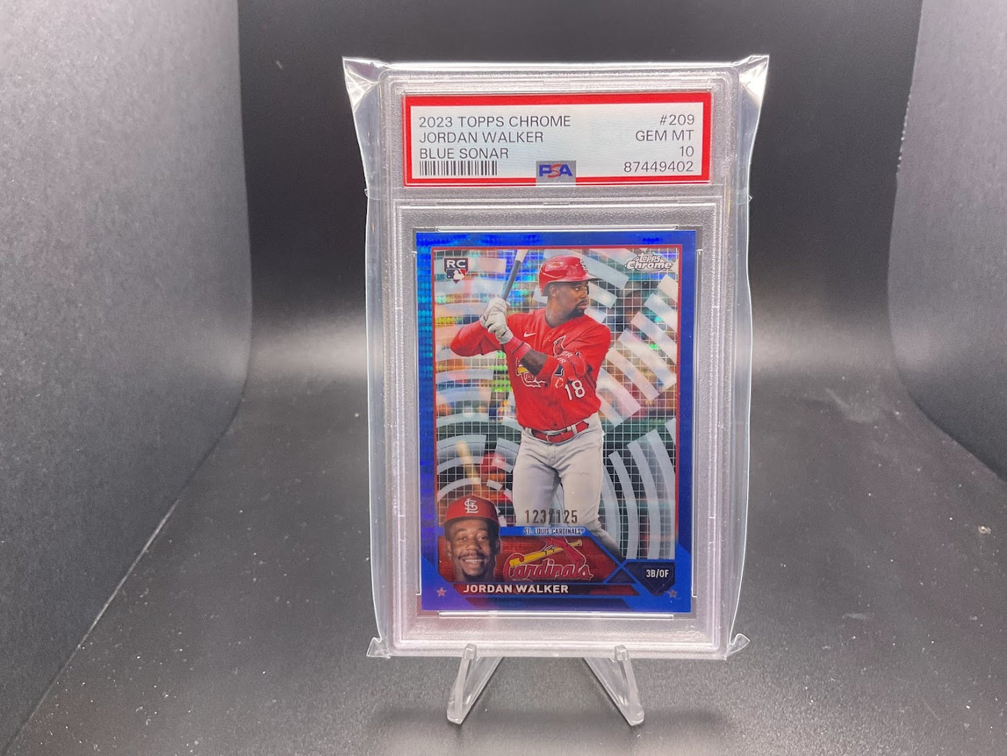 2023 Topps Chrome Jordan Walker [Blue Sonar] #209