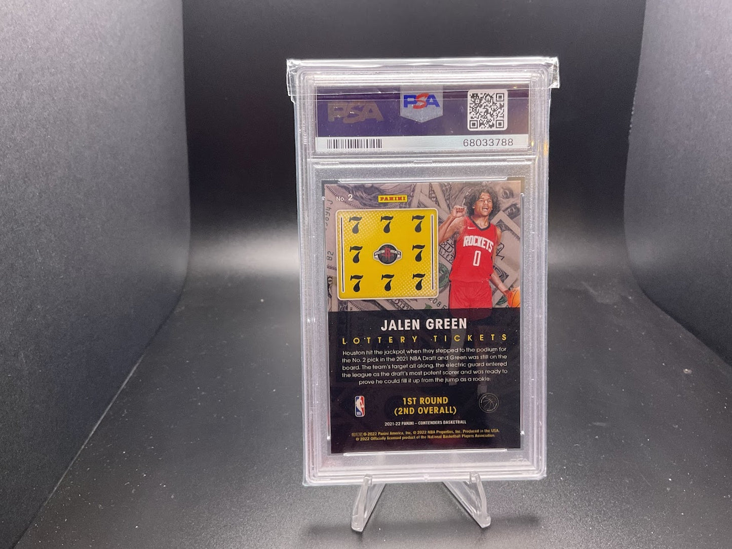2021 Panini Contenders Lottery Ticket Jalen Green #2