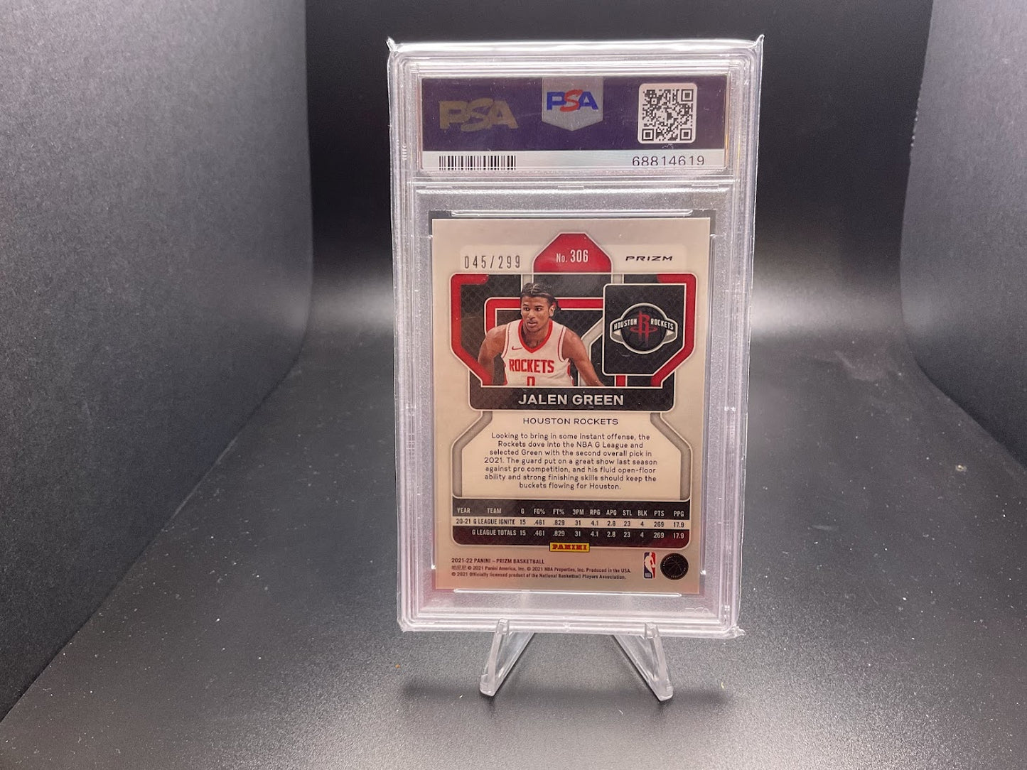 2021 Panini Prizm Jalen Green [Red Prizm] #306