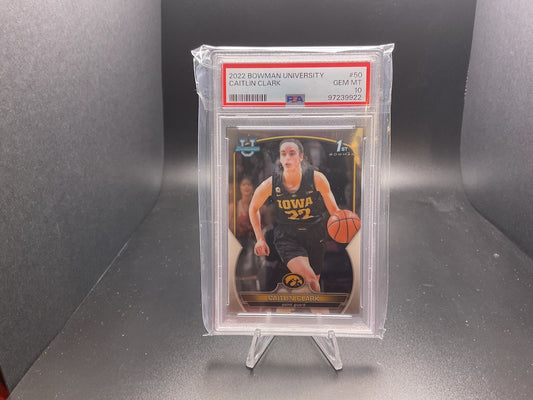2022 Bowman Chrome University Caitlin Clark #50