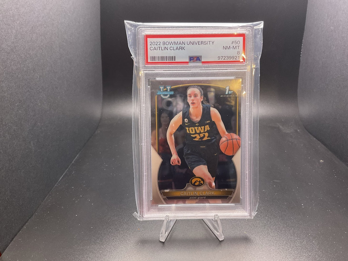 2022 Bowman Chrome University Caitlin Clark #50