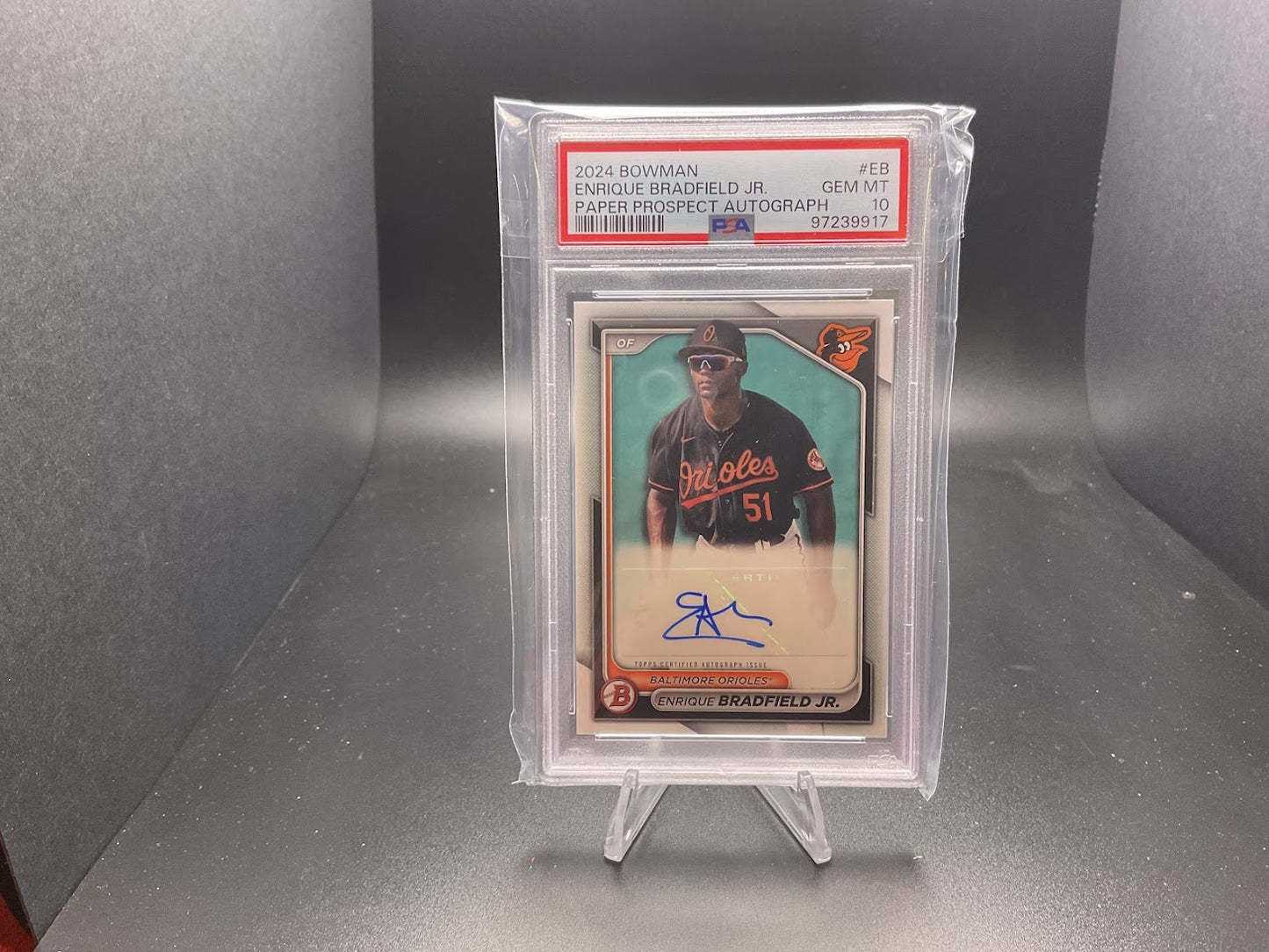 2024 Bowman Prospect Autograph Enrique Bradfield Jr. #PPRA-EB