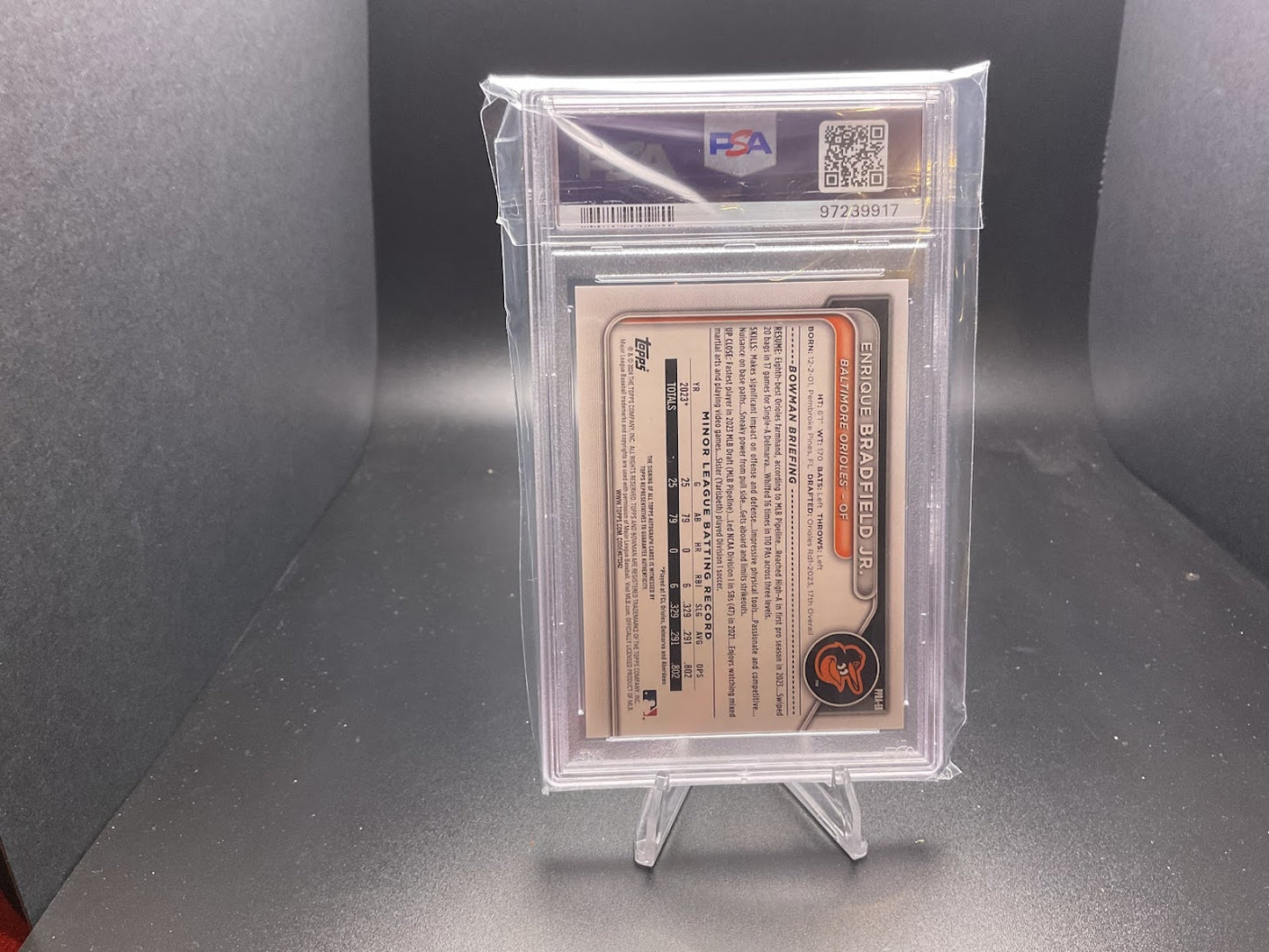 2024 Bowman Prospect Autograph Enrique Bradfield Jr. #PPRA-EB