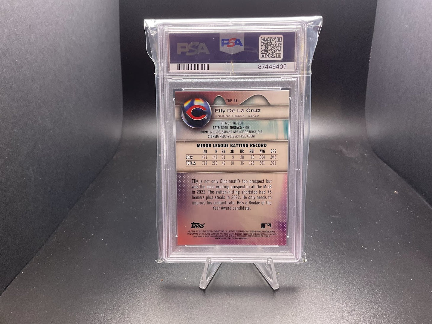 2023 Bowman Platinum Top Prospects Elly De La Cruz [Orange] #TOP-93
