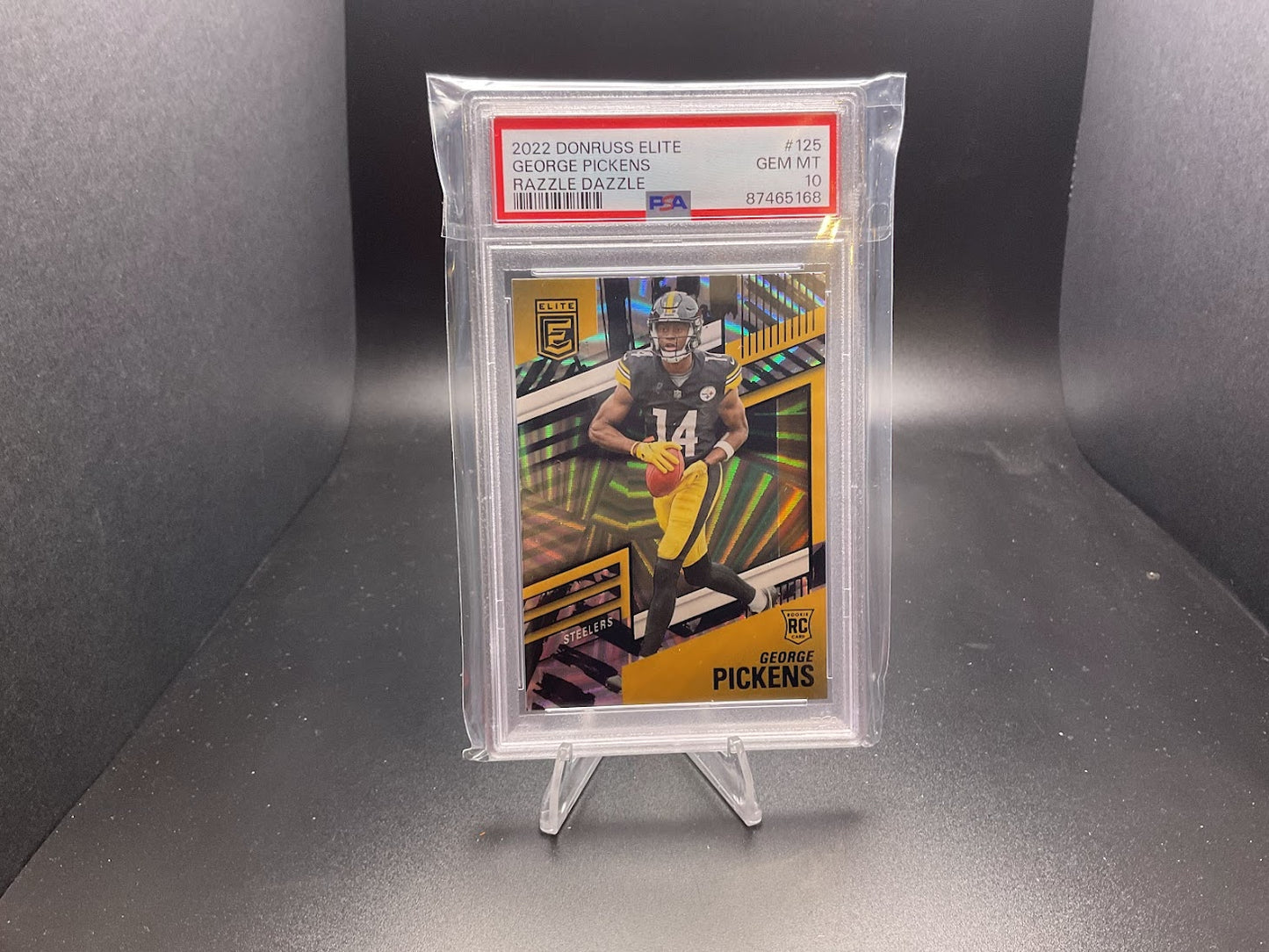 2022 Panini Donruss Elite George Pickens [Razzle Dazzle] #125