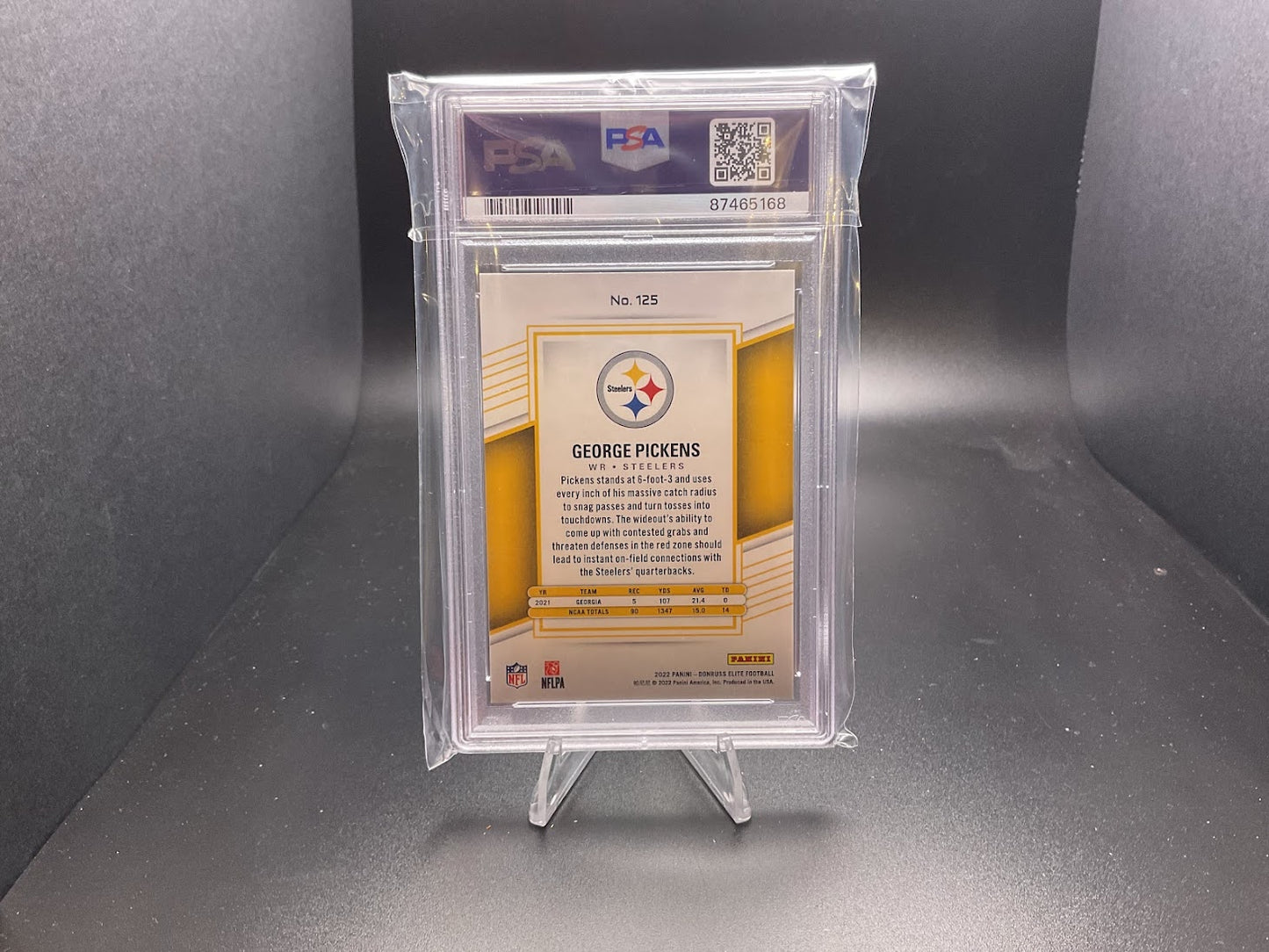 2022 Panini Donruss Elite George Pickens [Razzle Dazzle] #125