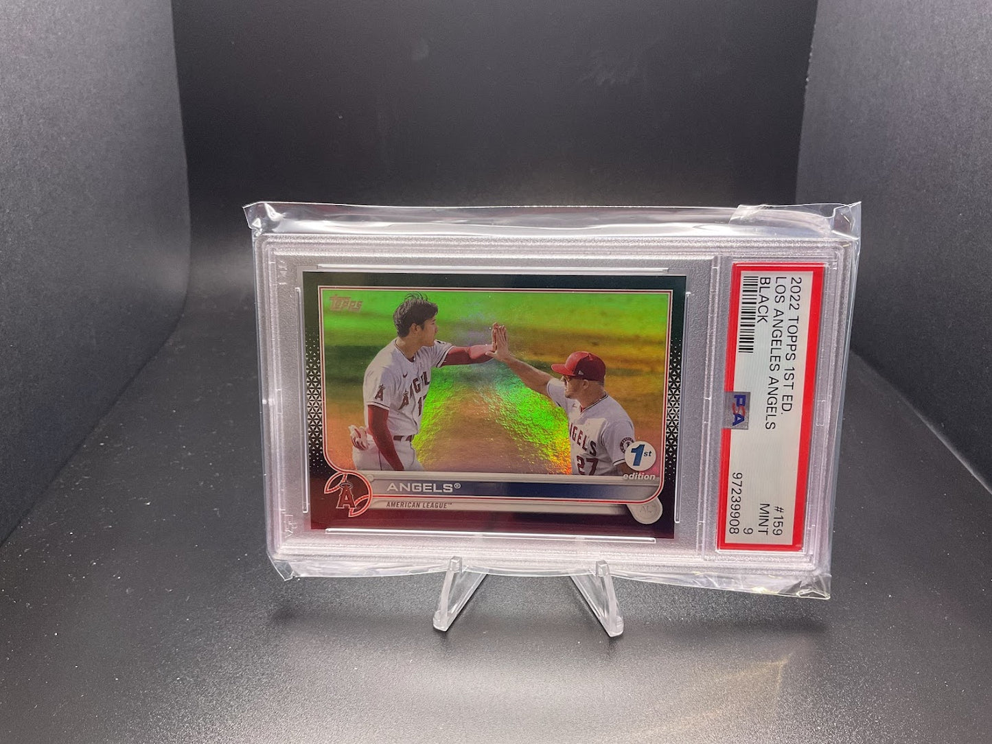 2022 Topps 1st Edition Los Angeles Angels [Black] #159 JERSEY MINT!