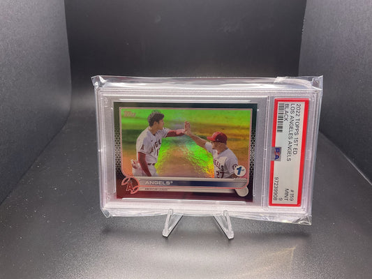 2022 Topps 1st Edition Los Angeles Angels [Black] #159 JERSEY MINT!