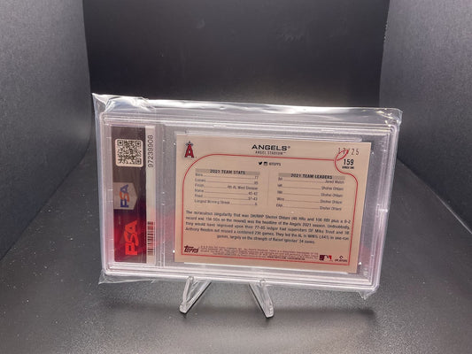 2022 Topps 1st Edition Los Angeles Angels [Black] #159 JERSEY MINT!