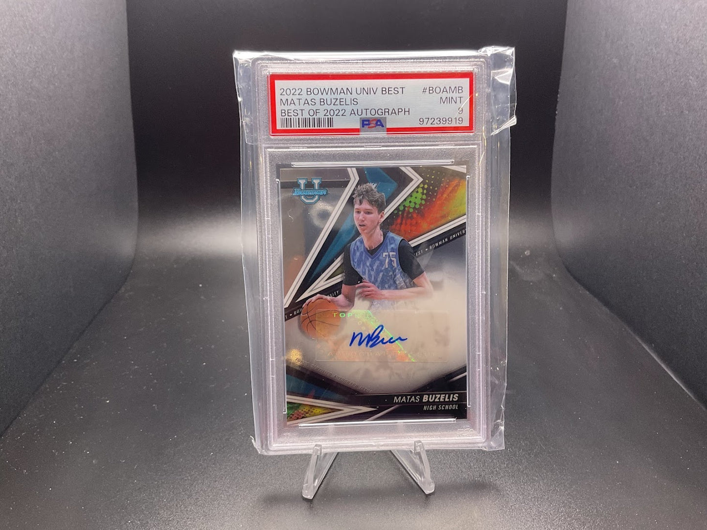 2022 Bowman University Best of Autographs Matas Buzelis #BOA-MB