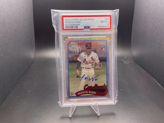 2024 Topps 1989 Chrome Silver Pack Autograph Masyn Winn #2T89C-30