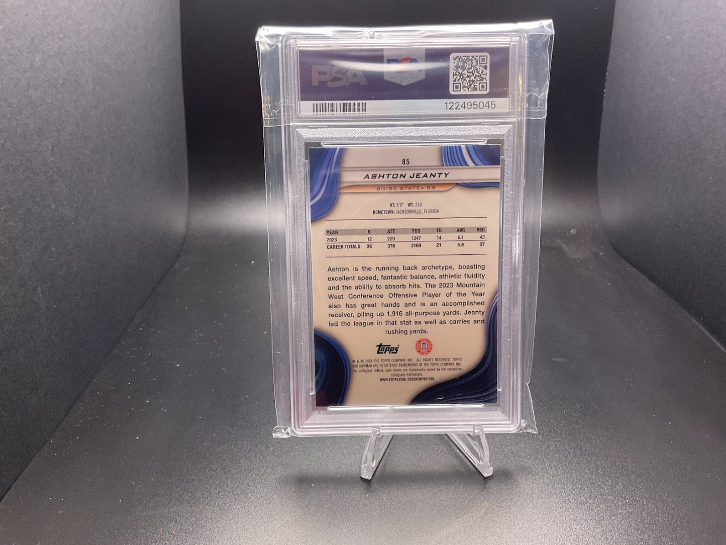 2024 Bowman Best University Ashton Jeanty [Pink Lava Refractor] #85