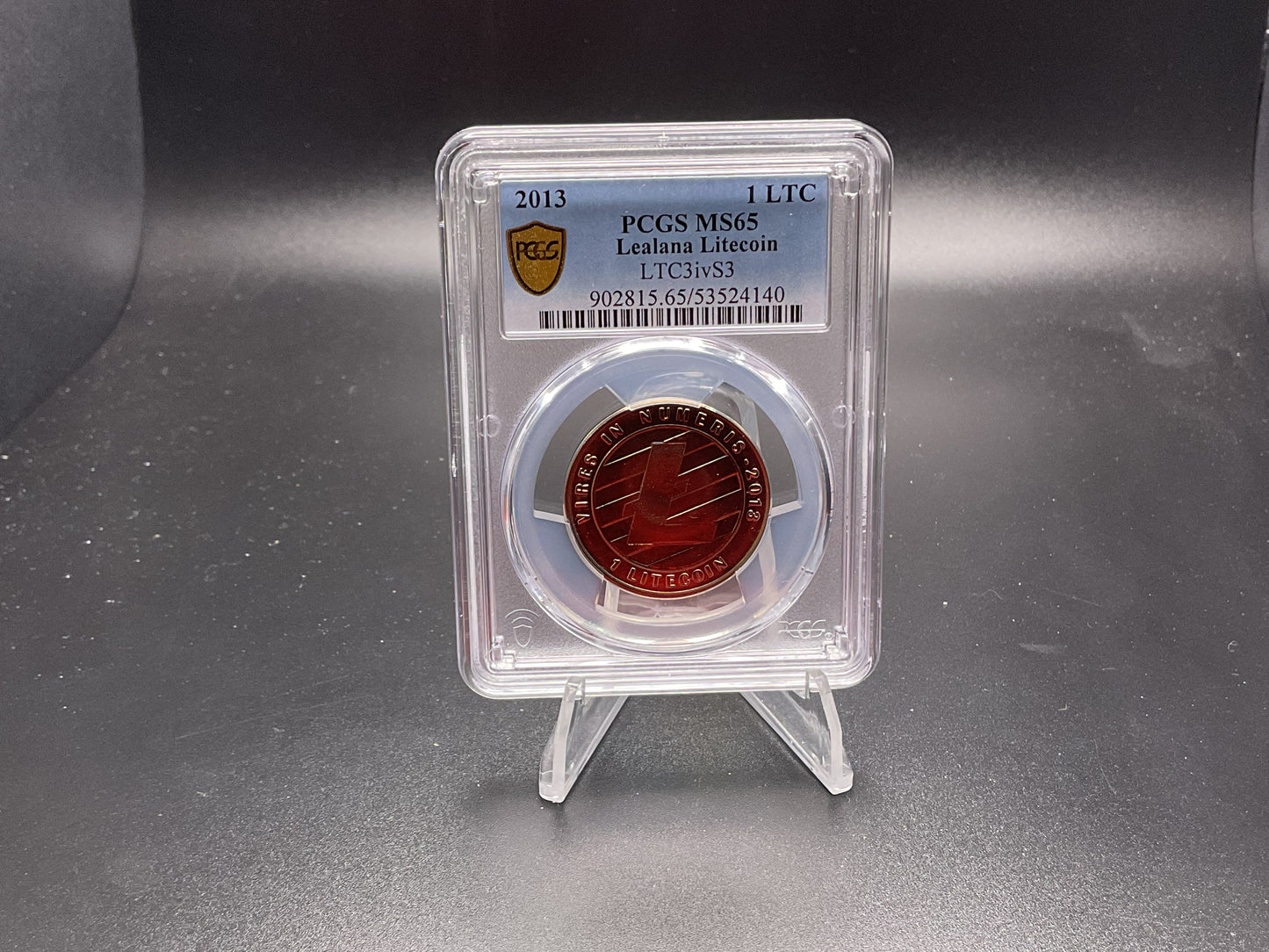 PCGS MS65 Lealana Litecoin funded LTC3ivS3