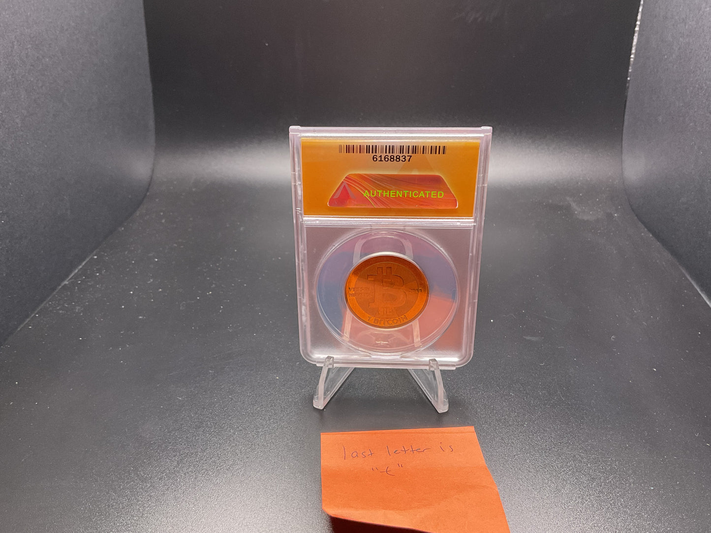2013 Casascius 1 Bitcoin funded and graded AU50