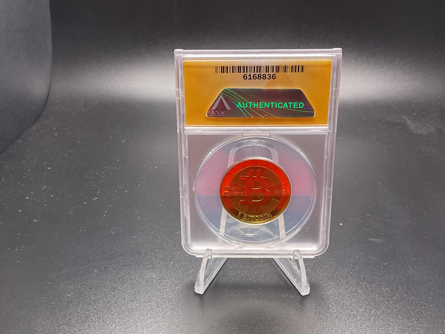 2013 Casascius 1 Bitcoin funded and graded MS66 13JWB8Ne