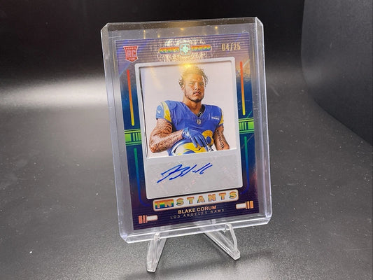 2024 Panini Photogenic - Rookie Instants Signatures Blake Corum #RIS-BCO Blue...