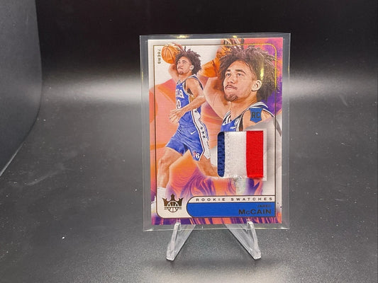 2024 Panini court Kings RJS-JMC Jared McCain Sick Patch Rookie Swatches